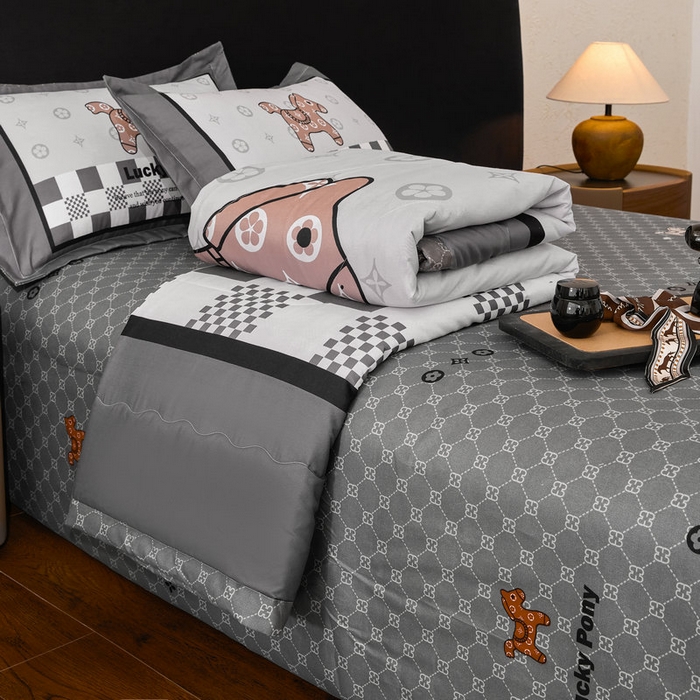 91家纺网 家纺一手货源 找家纺 （总）宝薇 2026新款潮牌轻奢风大版夏被夏凉被空调被