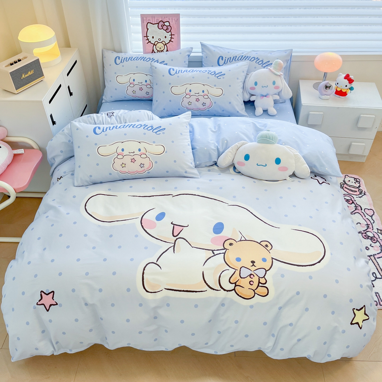 暮思家居 2026新款正版授权三丽鸥大版全棉纯棉数码印花纯棉四件套系列-第二批(专版花型) 大版-小熊玉桂狗