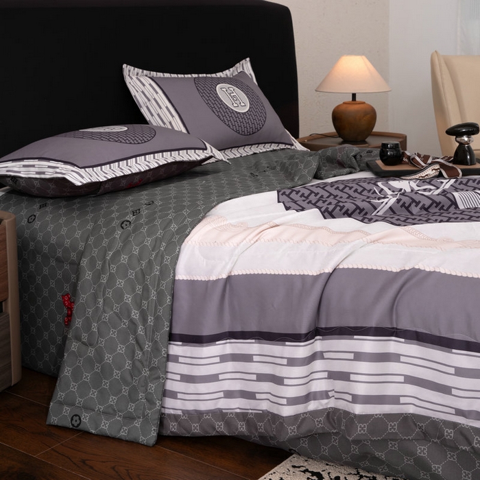 91家纺网 家纺一手货源 找家纺 宝薇 2026新款潮牌轻奢风大版夏被夏凉被空调被 马上暴富