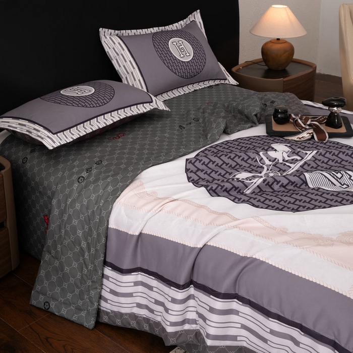 91家纺网 家纺一手货源 找家纺 宝薇 2026新款潮牌轻奢风大版夏被夏凉被空调被 马上暴富