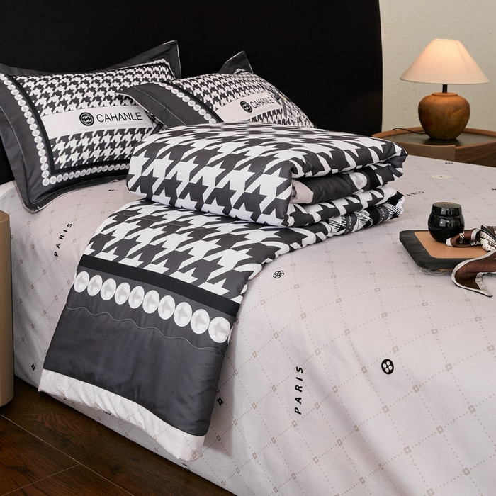 宝薇 2026新款潮牌轻奢风大版夏被夏凉被空调被 千鸟结