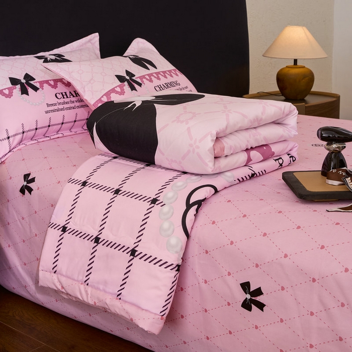 宝薇 2026新款潮牌轻奢风大版夏被夏凉被空调被 山茶珍珠