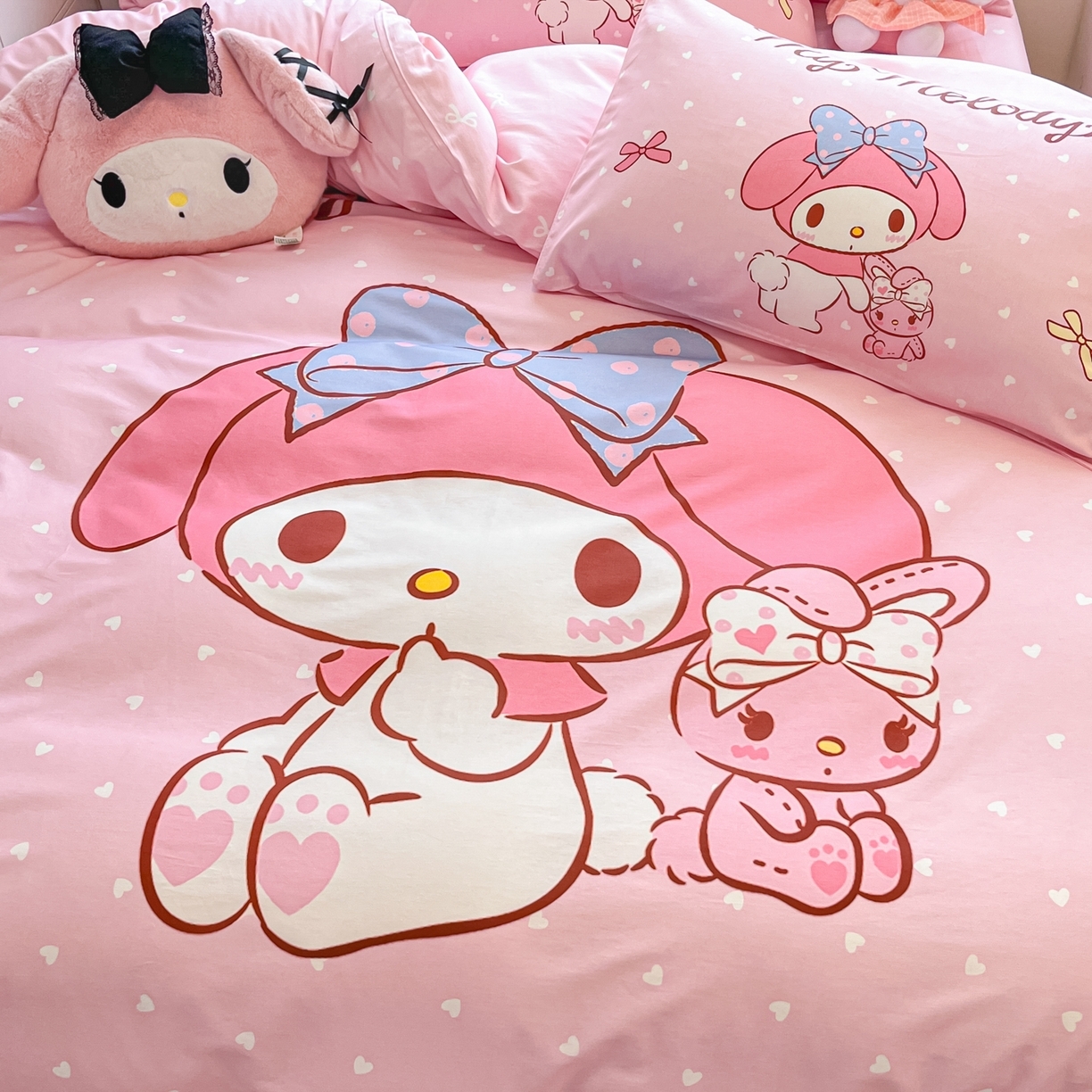 91家纺网 家纺一手货源 找家纺 （总）暮思家居 2026新款正版授权三丽鸥大版全棉纯棉数码印花纯棉四件套系列-第二批(专版花型)