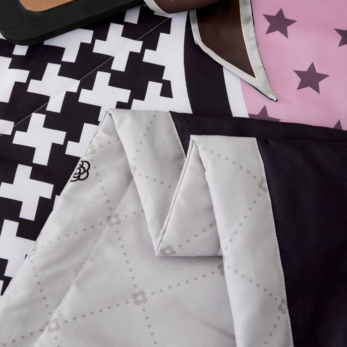 91家纺网 家纺一手货源 找家纺 宝薇 2026新款潮牌轻奢风大版夏被夏凉被空调被 星星熊