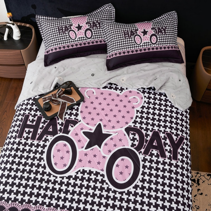 91家纺网 家纺一手货源 找家纺 宝薇 2026新款潮牌轻奢风大版夏被夏凉被空调被 星星熊