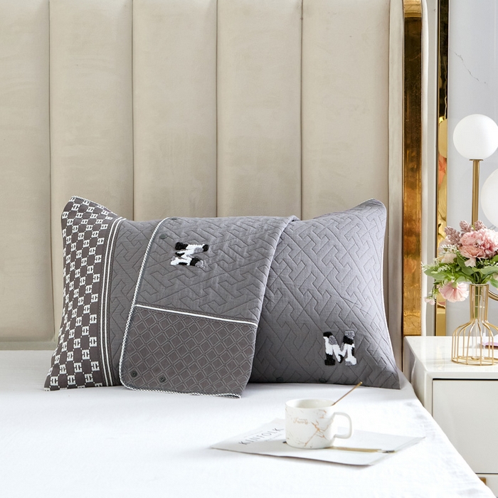 91家纺网 家纺一手货源 找家纺 （总）朴尔家纺-毛巾被 2026新款纱布毛巾绣花素色半包枕套枕巾