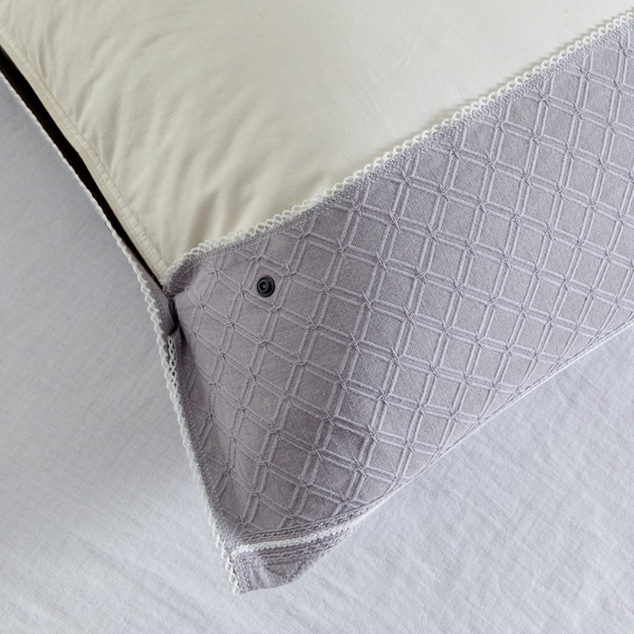 91家纺网 家纺一手货源 找家纺 朴尔家纺-毛巾被 2026新款纱布毛巾绣花素色半包枕套枕巾 绣花半包枕套-浅灰