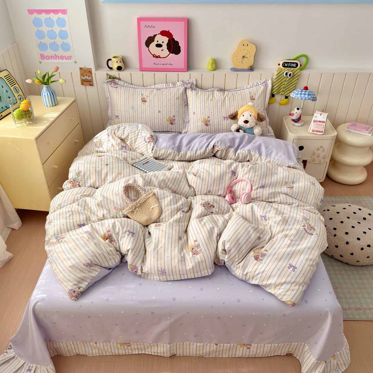 （总）女子家纺 2026新款全棉网红直播爆款吊边一字绣工艺款四件套-系列二