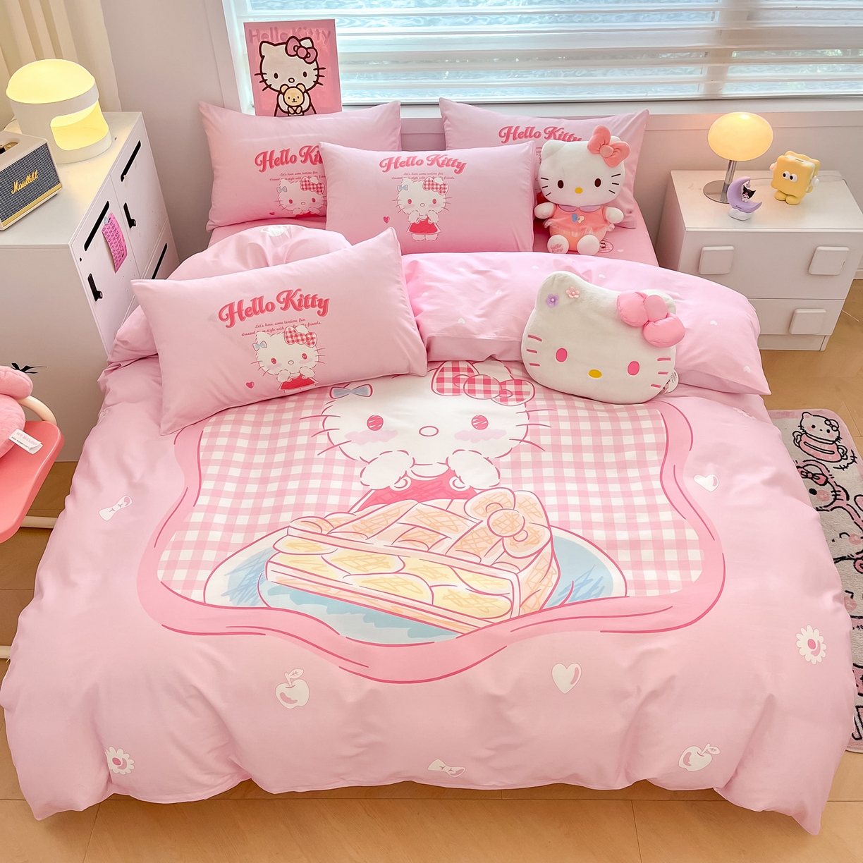 暮思家居 2026新款正版授权三丽鸥大版全棉纯棉数码印花纯棉四件套系列-第一批 大版-相框KT