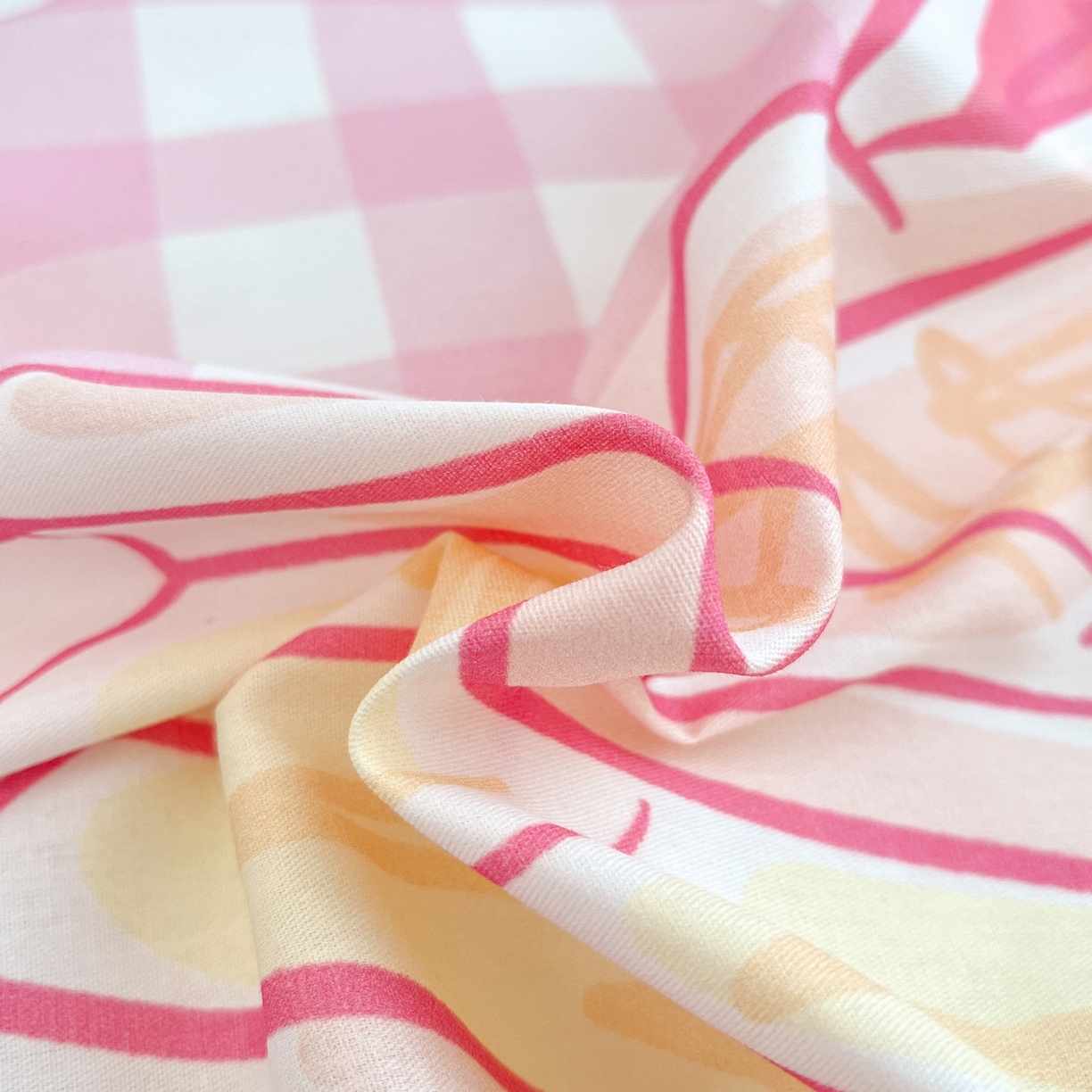 91家纺网 家纺一手货源 找家纺 暮思家居 2026新款正版授权三丽鸥大版全棉纯棉数码印花纯棉四件套系列-第一批 大版-相框KT