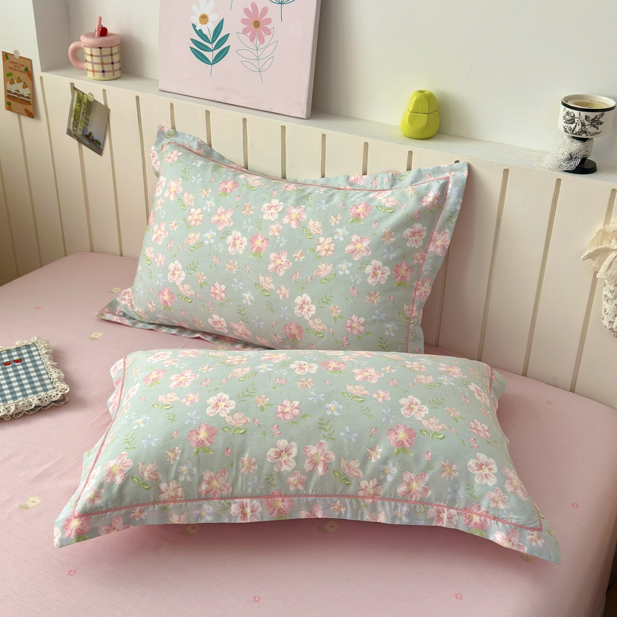 91家纺网 家纺一手货源 找家纺 女子家纺 2026新款全棉网红直播爆款吊边一字绣工艺款四件套-系列二 恋恋花开