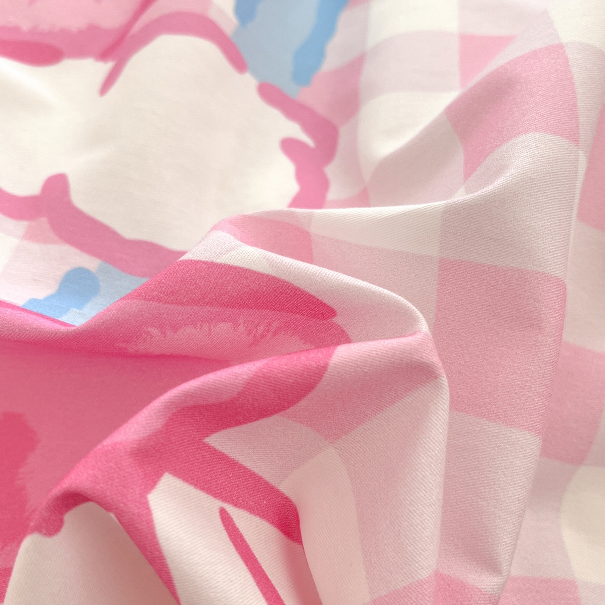 91家纺网 家纺一手货源 找家纺 暮思家居 2026新款正版授权三丽鸥大版全棉纯棉数码印花纯棉四件套系列-第一批 大版-星黛美乐蒂