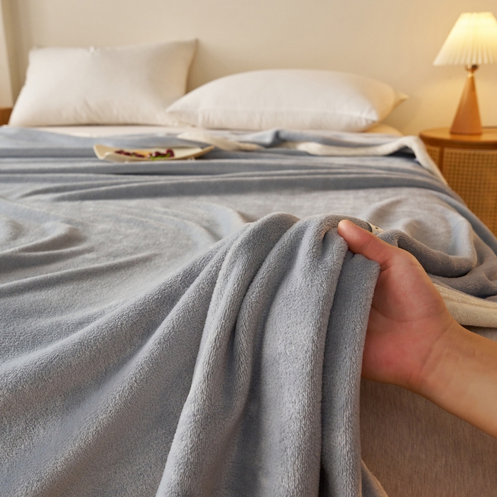 91家纺网 家纺一手货源 找家纺 （总）蓝冰家纺 2026新款加厚牛奶绒多功能毛毯