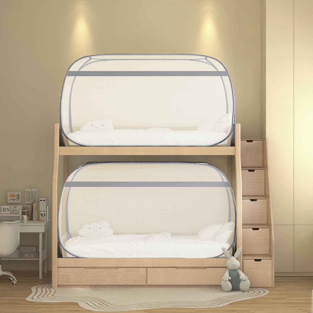 （总）佳梦家纺 2026新款蒙古包学生免安装系列蚊帐