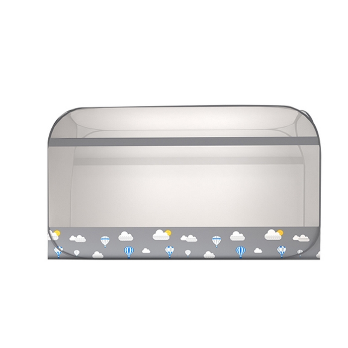 91家纺网 家纺一手货源 找家纺 佳梦家纺 2026新款蒙古包学生免安装系列蚊帐 气球灰