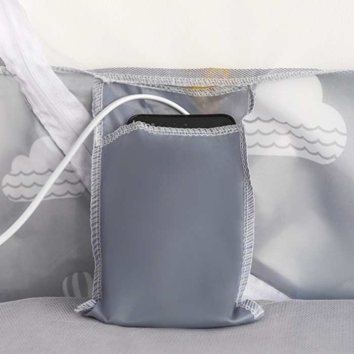 91家纺网 家纺一手货源 找家纺 佳梦家纺 2026新款蒙古包学生免安装系列蚊帐 气球灰