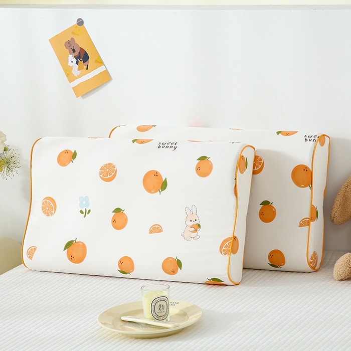 91家纺网 家纺一手货源 找家纺 良佐生活 2026新款水洗天丝棉乳胶枕套（特价） 沐橙