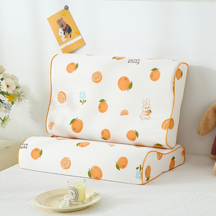 91家纺网 家纺一手货源 找家纺 良佐生活 2026新款水洗天丝棉乳胶枕套（特价） 沐橙