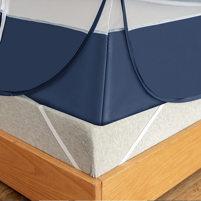 91家纺网 家纺一手货源 找家纺 佳梦家纺 2026新款蒙古包印花双开门蚊帐 宇航员-布三角