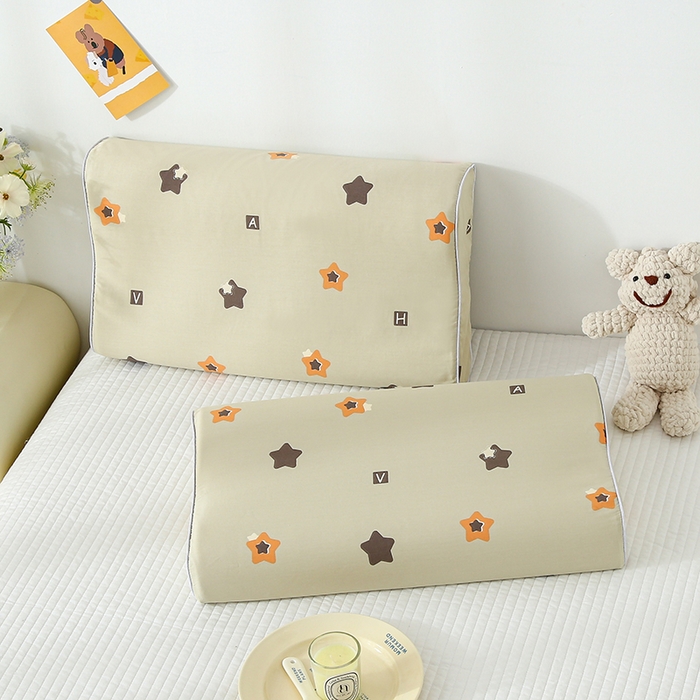 91家纺网 家纺一手货源 找家纺 良佐生活 2026新款水洗天丝棉乳胶枕套（特价） 幸运星