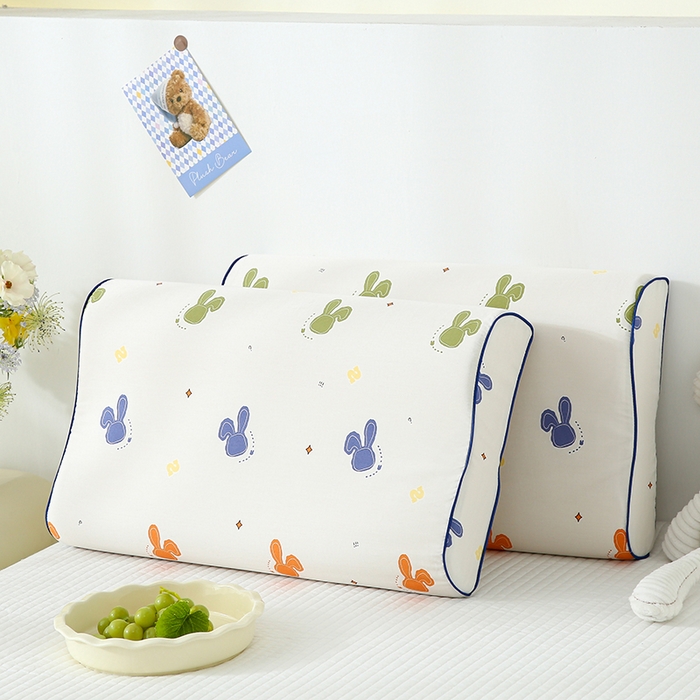 91家纺网 家纺一手货源 找家纺 良佐生活 2026新款水洗天丝棉乳胶枕套（特价） 波比兔