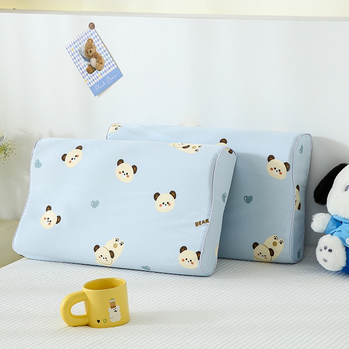 91家纺网 家纺一手货源 找家纺 良佐生活 2026新款水洗天丝棉乳胶枕套（特价） 小奶狗-兰