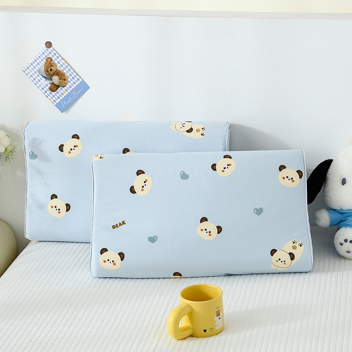 91家纺网 家纺一手货源 找家纺 良佐生活 2026新款水洗天丝棉乳胶枕套（特价） 小奶狗-兰