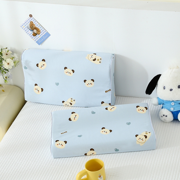 91家纺网 家纺一手货源 找家纺 良佐生活 2026新款水洗天丝棉乳胶枕套（特价） 小奶狗-兰