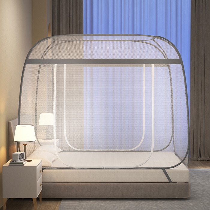 91家纺网 家纺一手货源 找家纺 （总）佳梦家纺 2026新款免安装蒙古包蚊帐-云顶系列