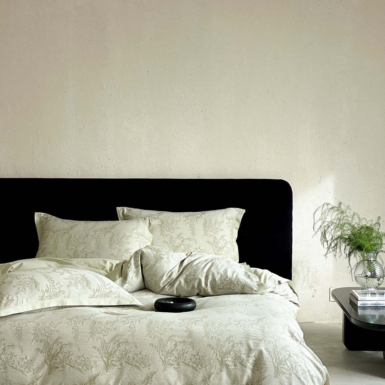 91家纺网 家纺一手货源 找家纺 太古汇家居 2026新款全棉水洗色织提花系列四件套-会员260/280 券后控价——券后不低于358（严格按照控价） 铃兰物语-绿色