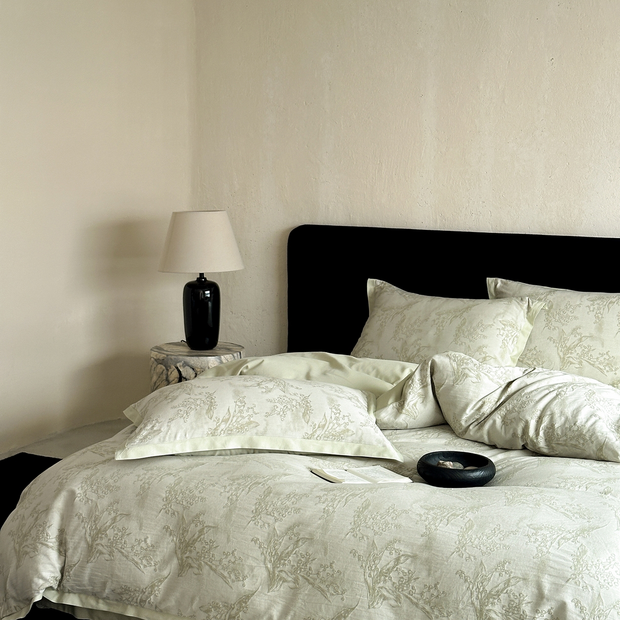 91家纺网 家纺一手货源 找家纺 太古汇家居 2026新款全棉水洗色织提花系列四件套-会员260/280 券后控价——券后不低于358（严格按照控价） 铃兰物语-绿色