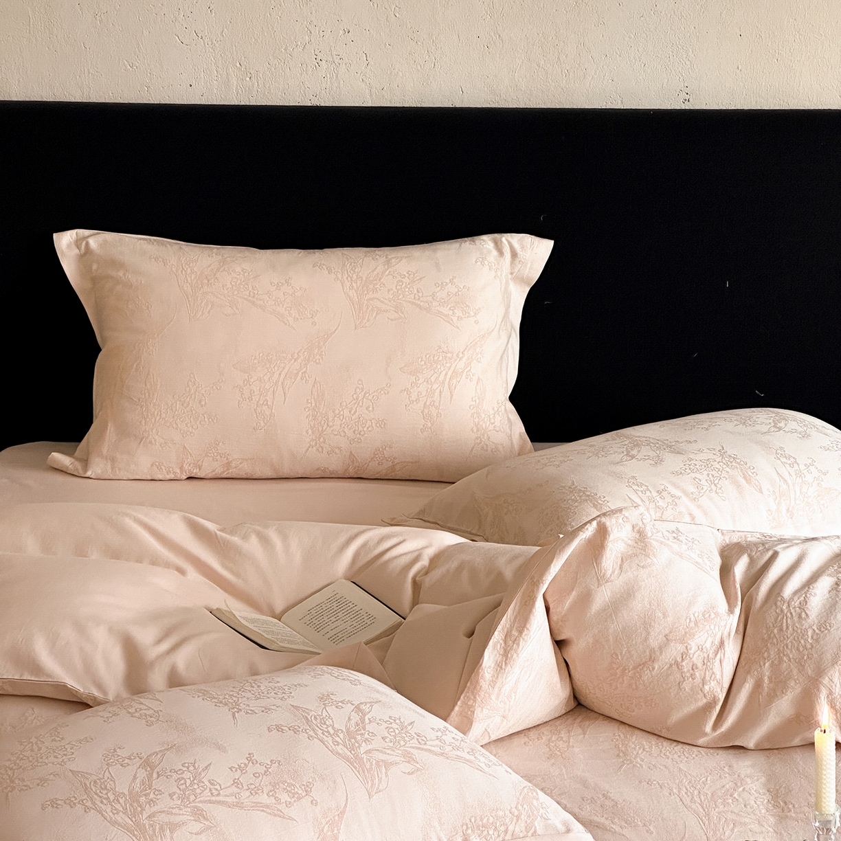 91家纺网 家纺一手货源 找家纺 太古汇家居 2026新款全棉水洗色织提花系列四件套-会员260/280 券后控价——券后不低于358（严格按照控价） 铃兰物语-粉色