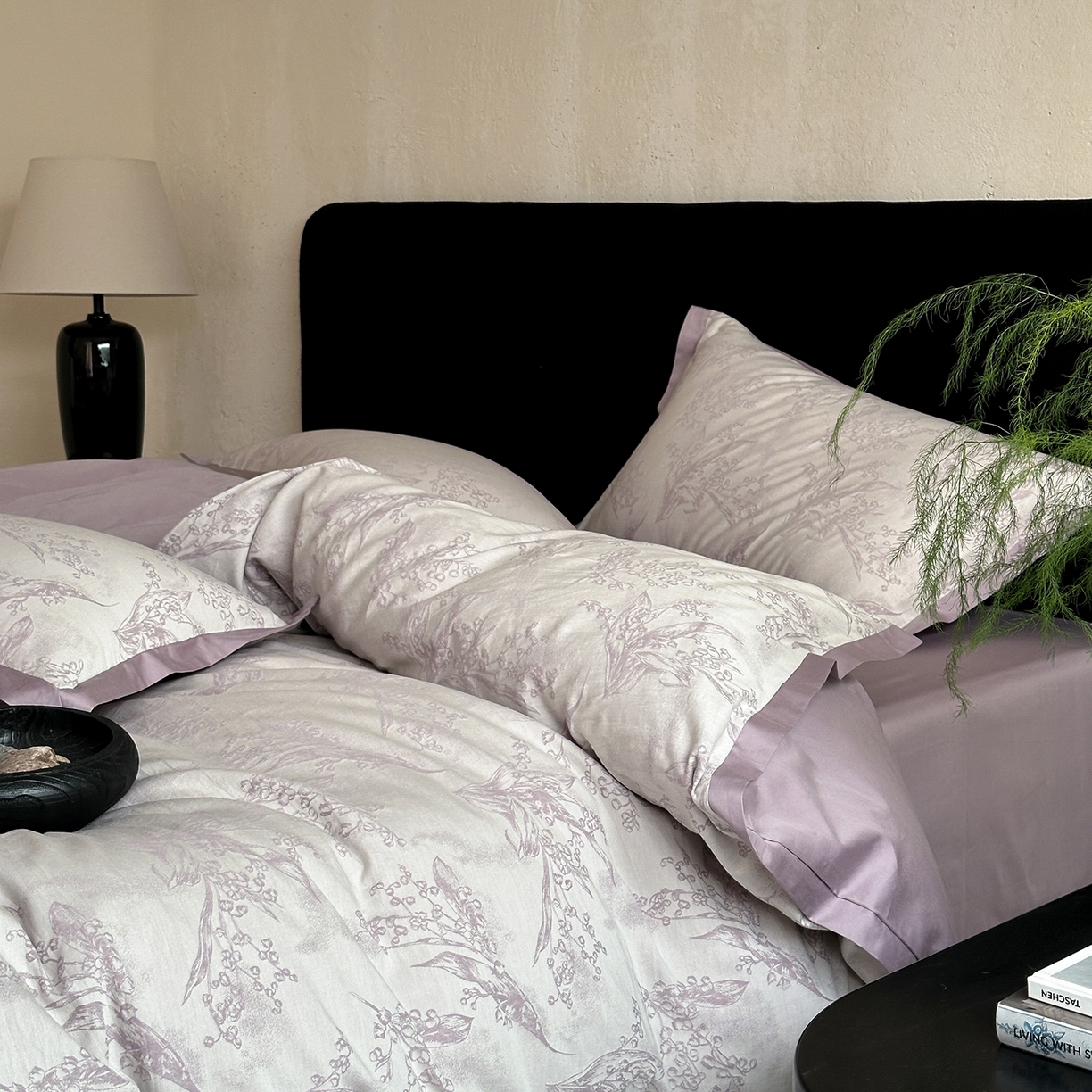 91家纺网 家纺一手货源 找家纺 太古汇家居 2026新款全棉水洗色织提花系列四件套-会员260/280 券后控价——券后不低于358（严格按照控价） 铃兰物语-紫色