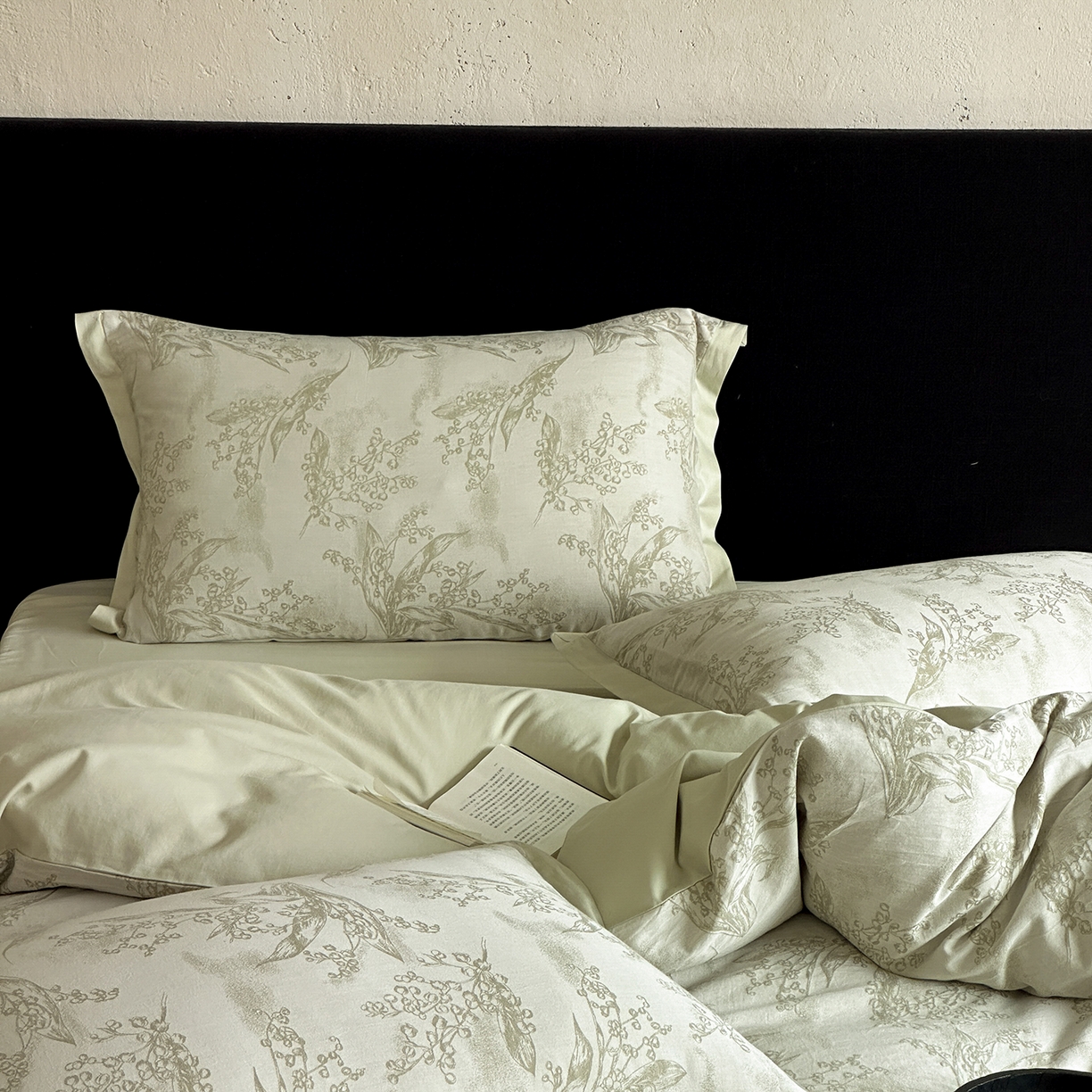 91家纺网 家纺一手货源 找家纺 太古汇家居 2026新款全棉水洗色织提花系列四件套-会员260/280 券后控价——券后不低于358（严格按照控价） 铃兰物语-绿色