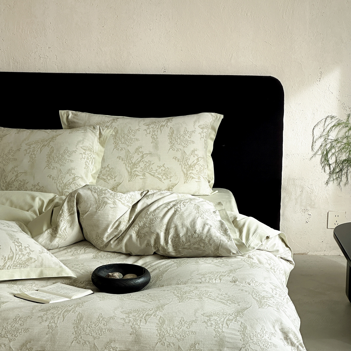 91家纺网 家纺一手货源 找家纺 太古汇家居 2026新款全棉水洗色织提花系列四件套-会员260/280 券后控价——券后不低于358（严格按照控价） 铃兰物语-绿色