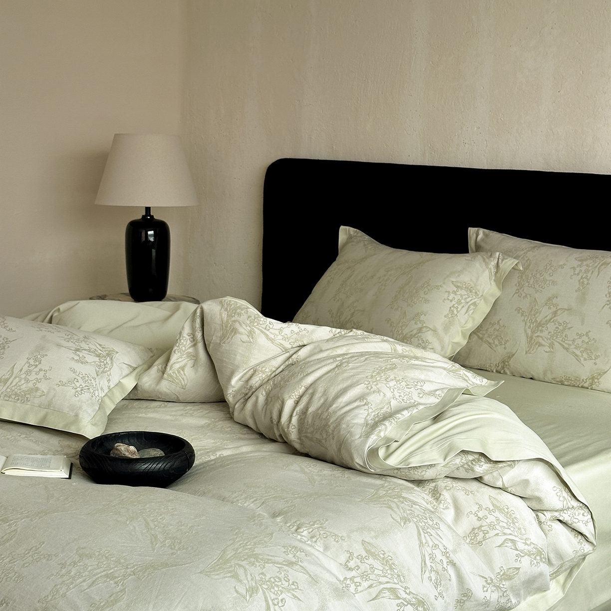 91家纺网 家纺一手货源 找家纺 太古汇家居 2026新款全棉水洗色织提花系列四件套-会员260/280 券后控价——券后不低于358（严格按照控价） 铃兰物语-绿色