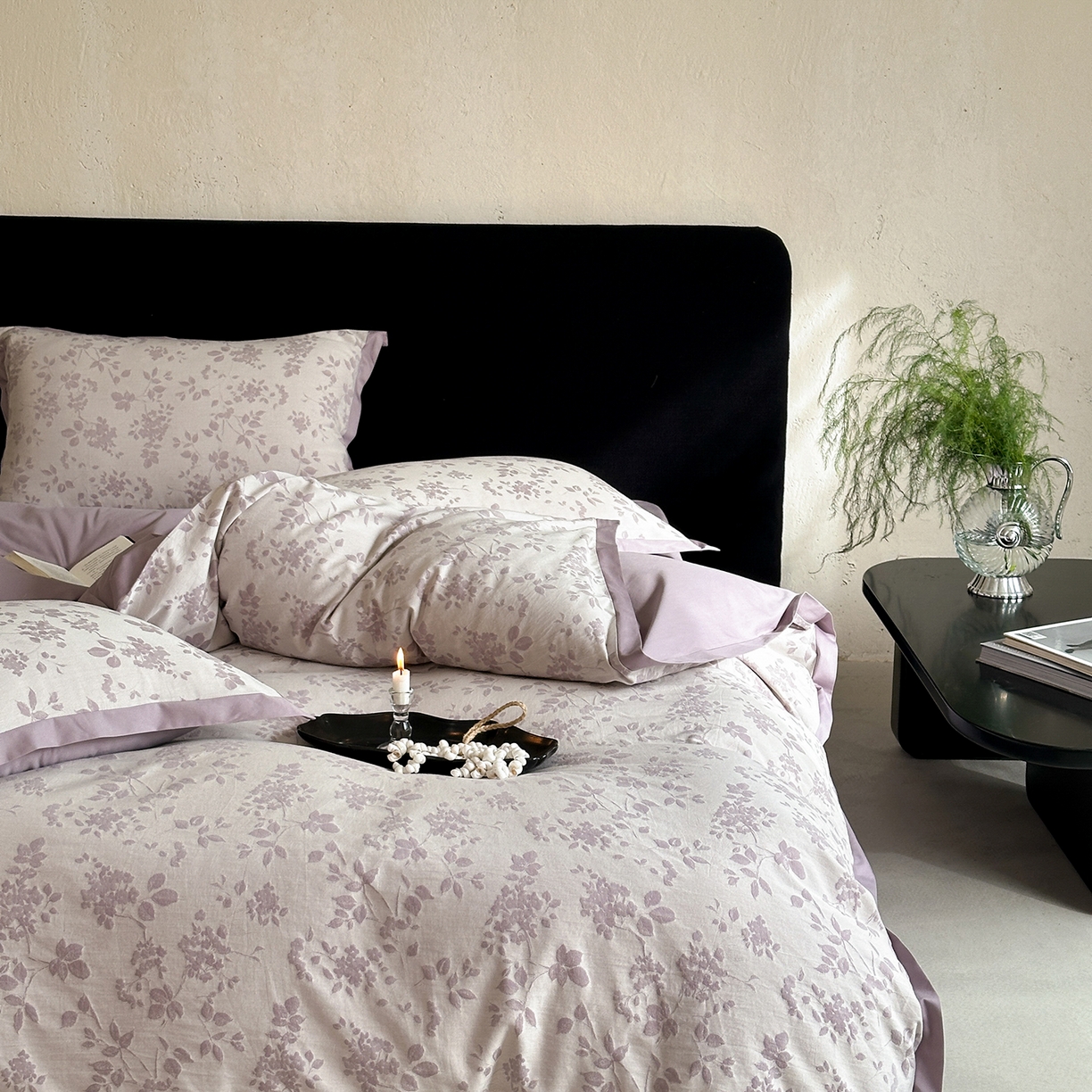 91家纺网 家纺一手货源 找家纺 太古汇家居 2026新款全棉水洗色织提花系列四件套-会员260/280 券后控价——券后不低于358（严格按照控价） 森屿微光-紫色