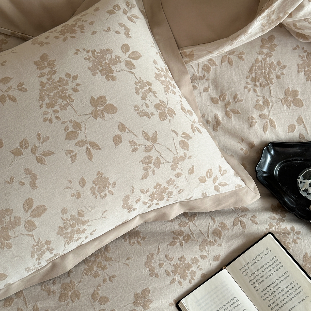 91家纺网 家纺一手货源 找家纺 太古汇家居 2026新款全棉水洗色织提花系列四件套-会员260/280 券后控价——券后不低于358（严格按照控价） 森屿微光-香槟