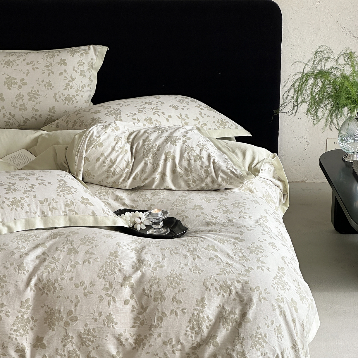 91家纺网 家纺一手货源 找家纺 太古汇家居 2026新款全棉水洗色织提花系列四件套-会员260/280 券后控价——券后不低于358（严格按照控价） 森屿微光-绿色