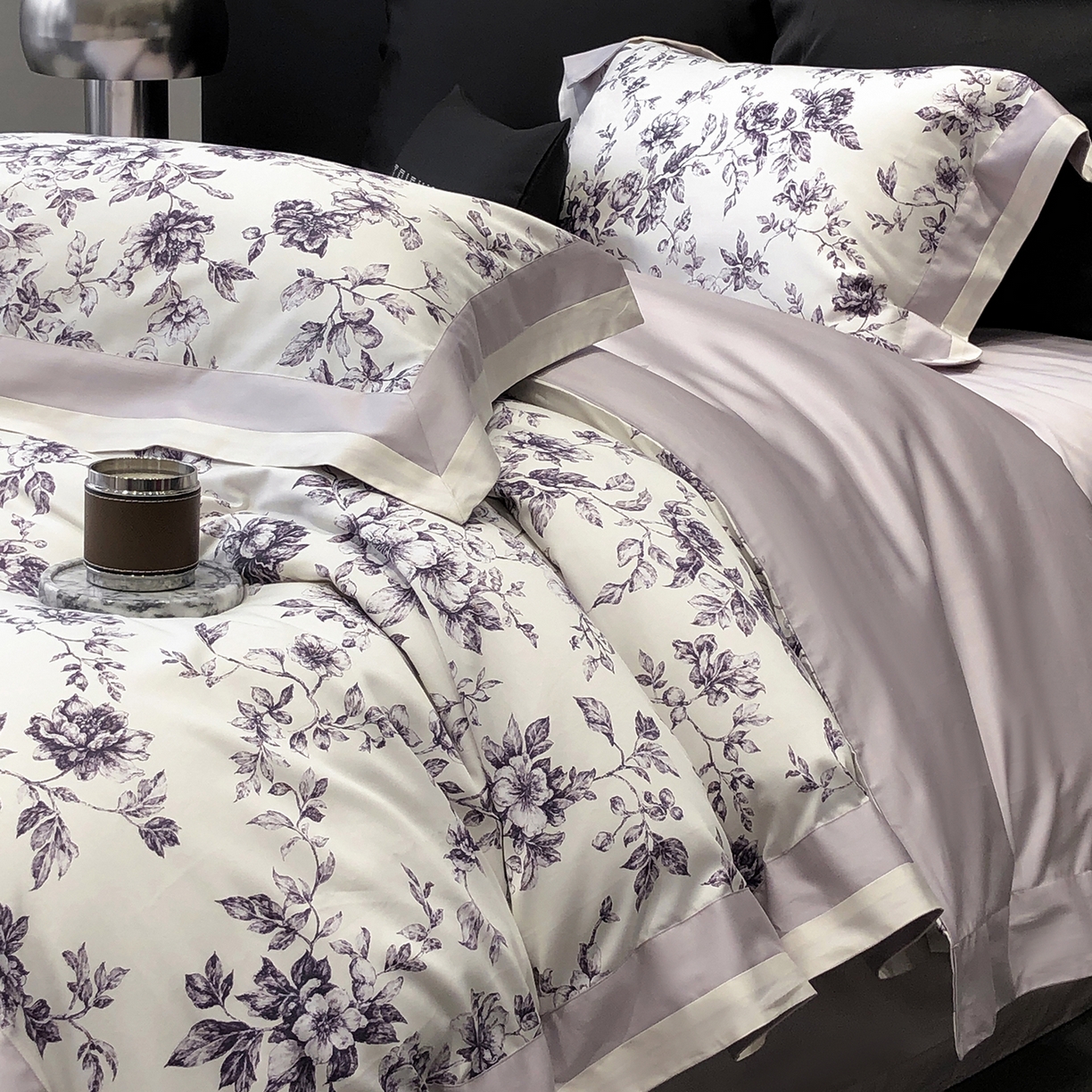 91家纺网 家纺一手货源 找家纺 太古汇家居 2026新款高支高密长绒棉专版数码印花四件套-会员260/280 券后控价——券后不低于348（严格按照控价） 艾德琳-紫色