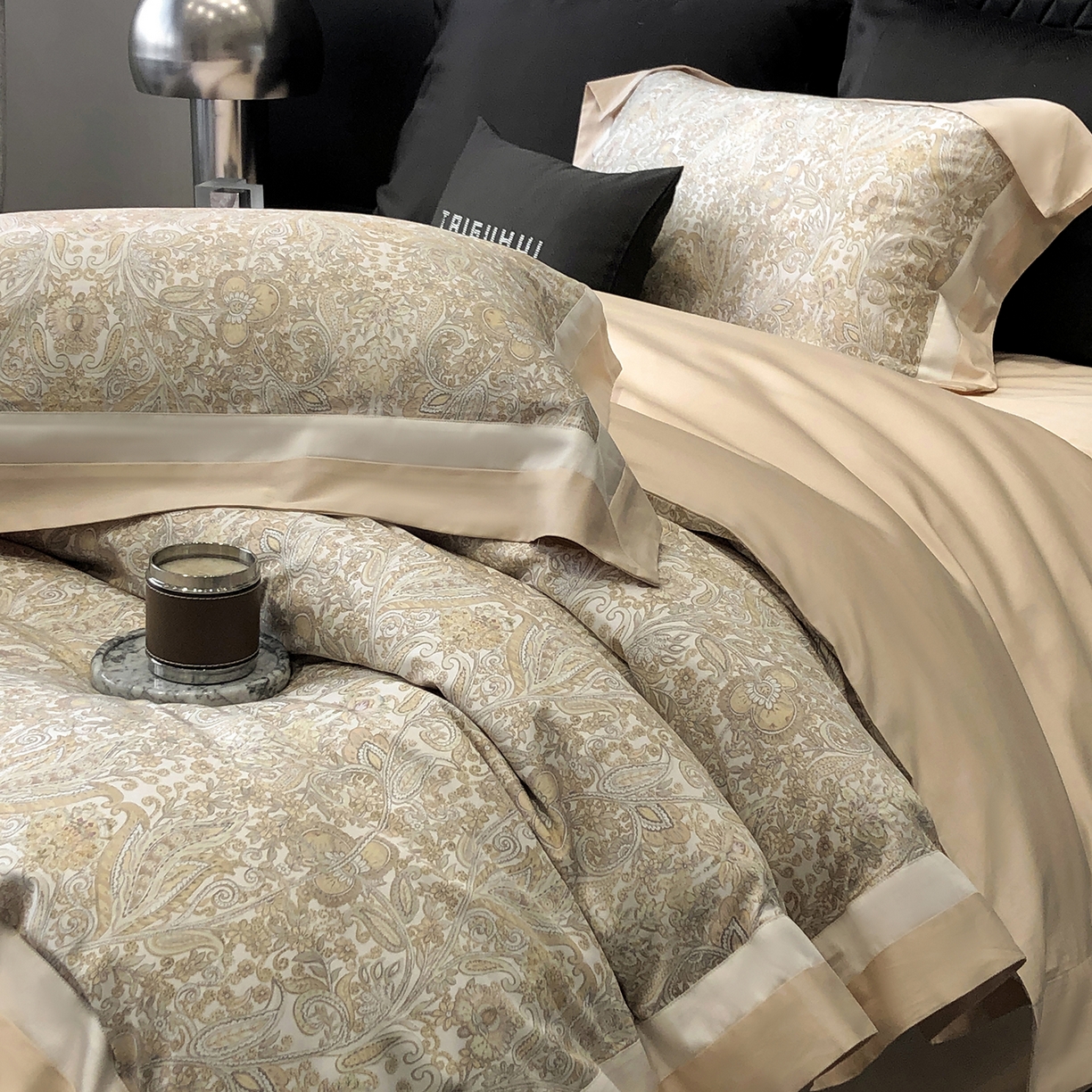 91家纺网 家纺一手货源 找家纺 太古汇家居 2026新款数码印花新疆东方棉系列四件套-会员260/280 券后控价——券后不低于348（严格按照控价） 莫里斯-浅米