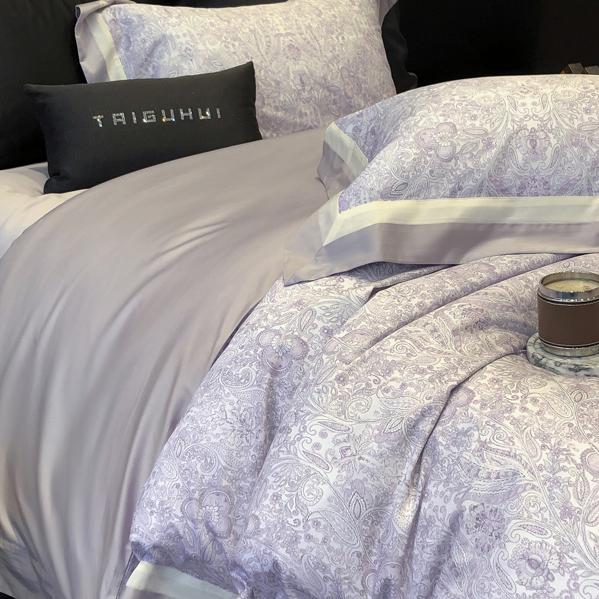 91家纺网 家纺一手货源 找家纺 太古汇家居 2026新款数码印花新疆东方棉系列四件套-会员260/280 券后控价——券后不低于348（严格按照控价） 莫里斯-香芋紫