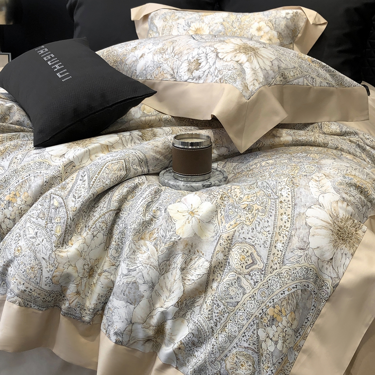 91家纺网 家纺一手货源 找家纺 太古汇家居 2026新款数码印花新疆东方棉系列四件套-会员260/280 券后控价——券后不低于348（严格按照控价） 普罗旺斯-卡其