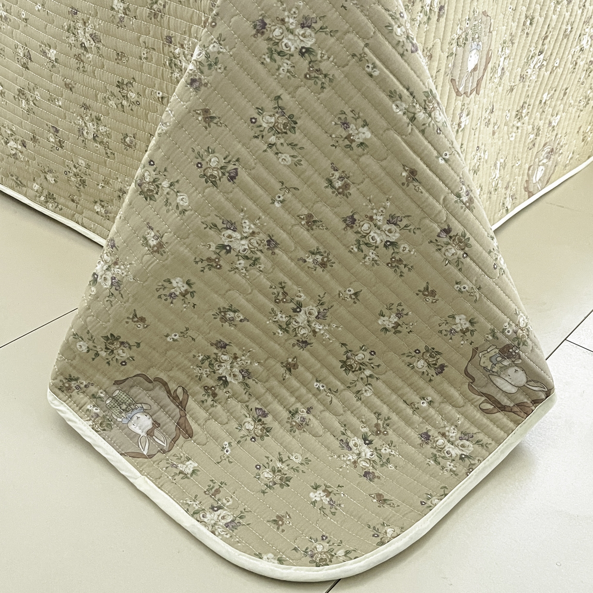 91家纺网 家纺一手货源 找家纺 （总）菲梵家纺 2026新款全棉床盖小清新夹棉床单炕盖