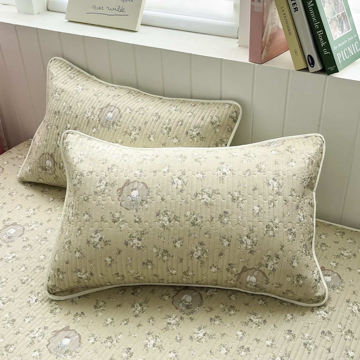 91家纺网 家纺一手货源 找家纺 （总）菲梵家纺 2026新款全棉床盖小清新夹棉床护垫