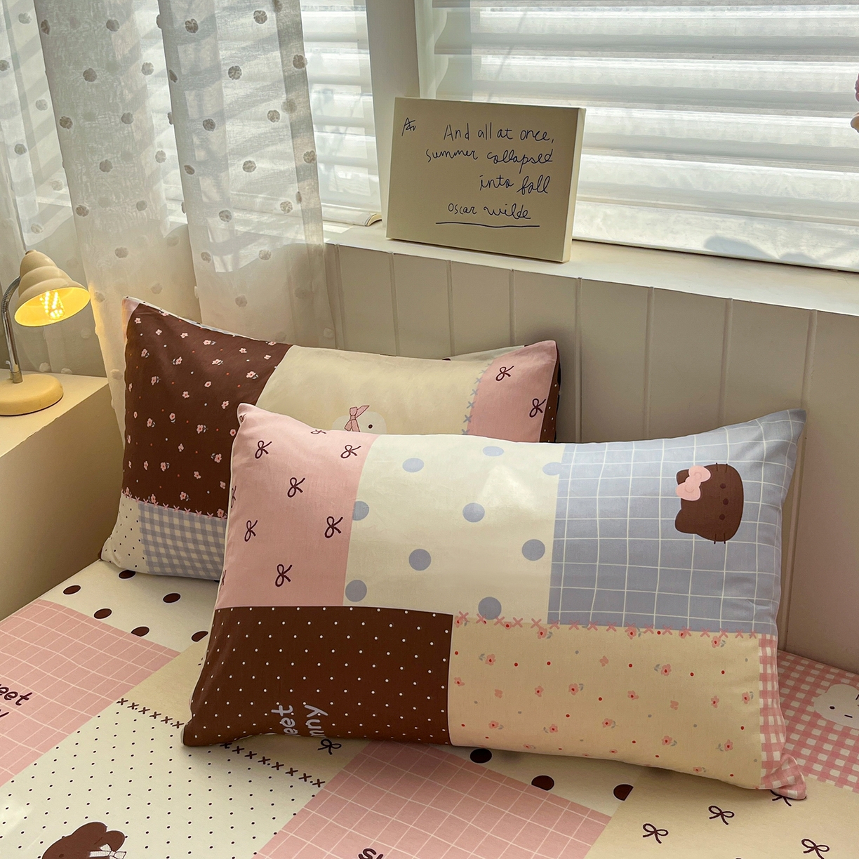 91家纺网 家纺一手货源 找家纺 桃子家居 2026新款纯棉全棉单品印花卡通可爱少女床单床笠枕套系列 棉单品-甜心可可