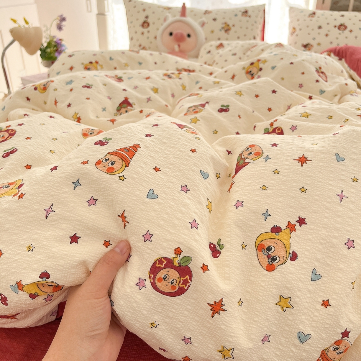 91家纺网 家纺一手货源 找家纺 （总）玉海棠家纺 2026新款直播爆款高品质高克重泡泡纱泡芙纱四件套