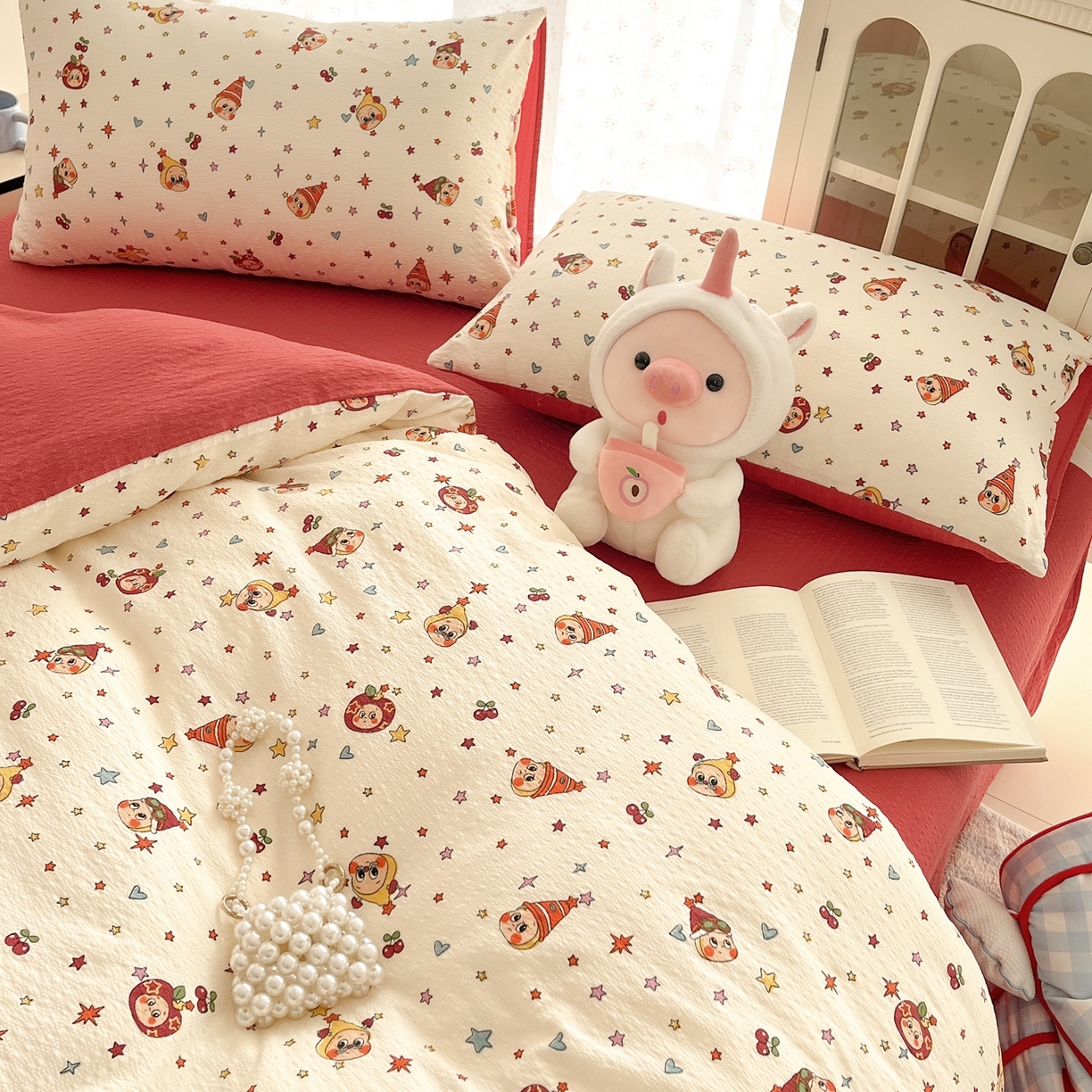 91家纺网 家纺一手货源 找家纺 （总）玉海棠家纺 2026新款直播爆款高品质高克重泡泡纱泡芙纱四件套