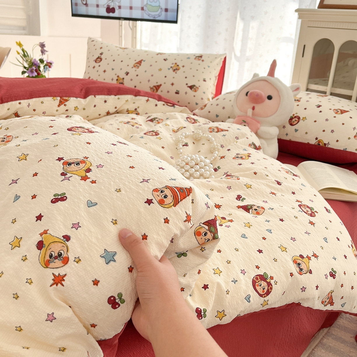 91家纺网 家纺一手货源 找家纺 （总）玉海棠家纺 2026新款直播爆款高品质高克重泡泡纱泡芙纱四件套