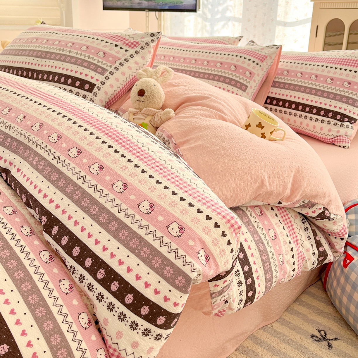 91家纺网 家纺一手货源 找家纺 （总）玉海棠家纺 2026新款直播爆款高品质高克重泡泡纱泡芙纱四件套